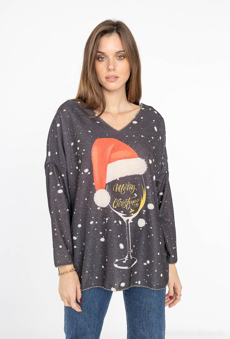 NESS CHRISMAS GLASS