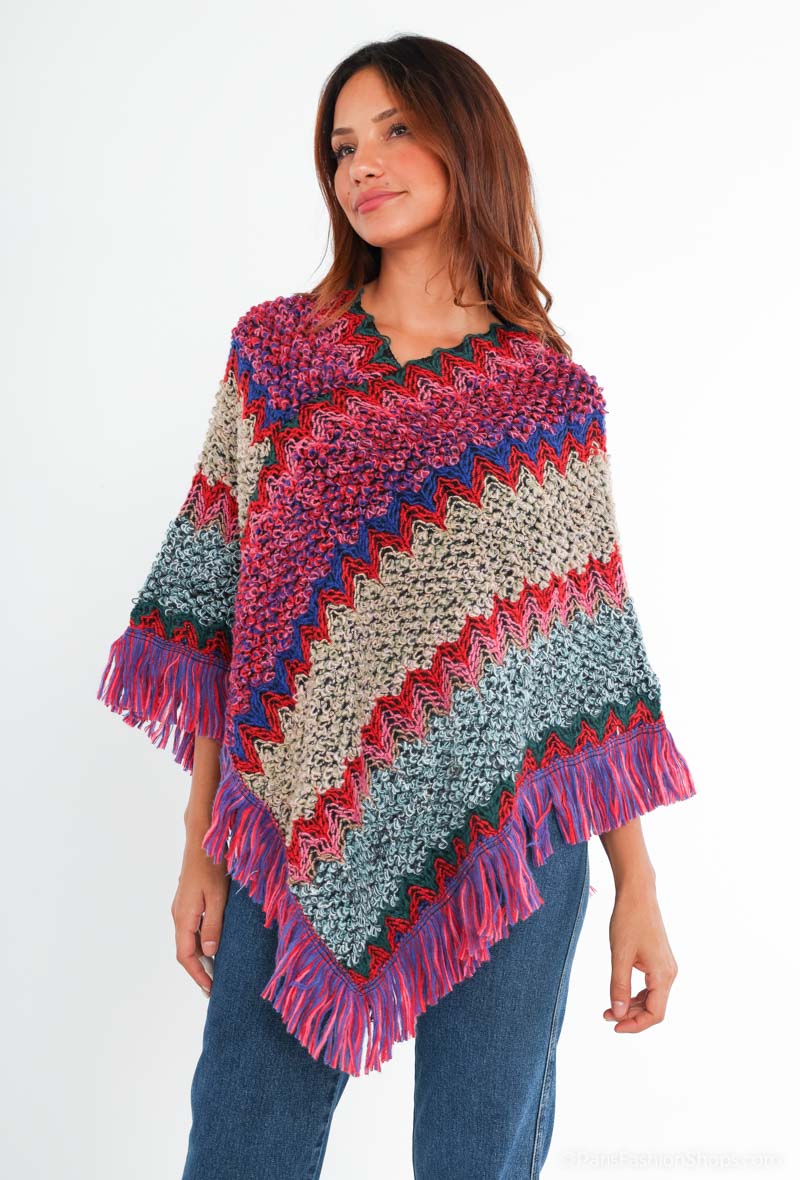 otto poncho ethnique