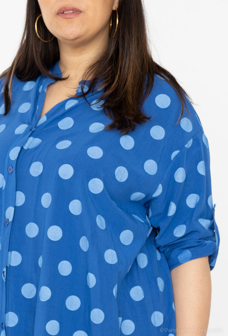 moga chemise pois