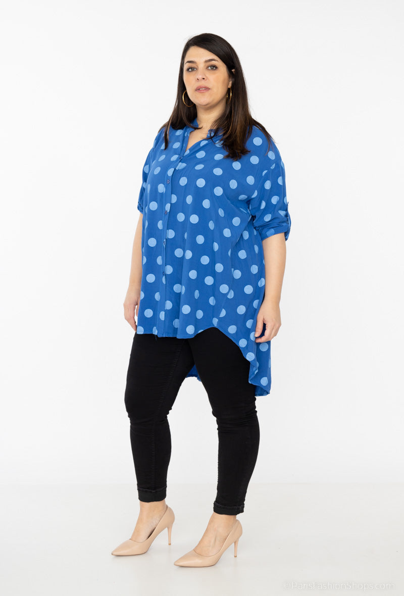 moga chemise pois