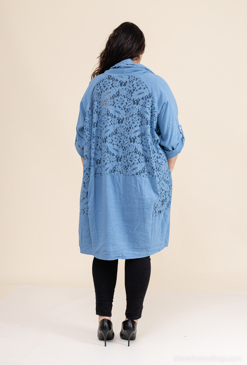global gilet dentelle