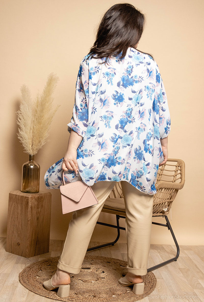 FRIDA LIBERTY FLOWER WHITE BLUE