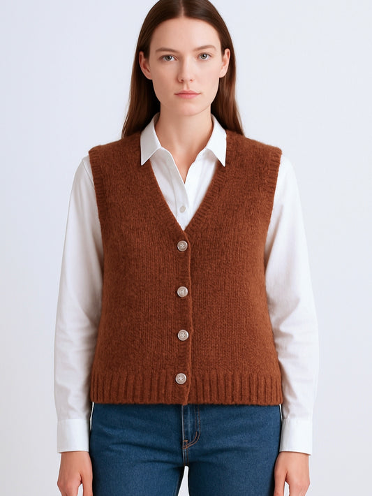 CANDY Cardigan Sans Manche