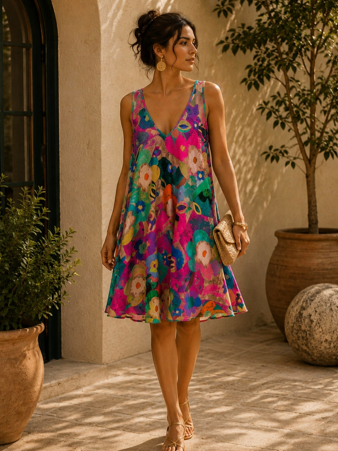 La Robe Midi Fluide Éclat 18