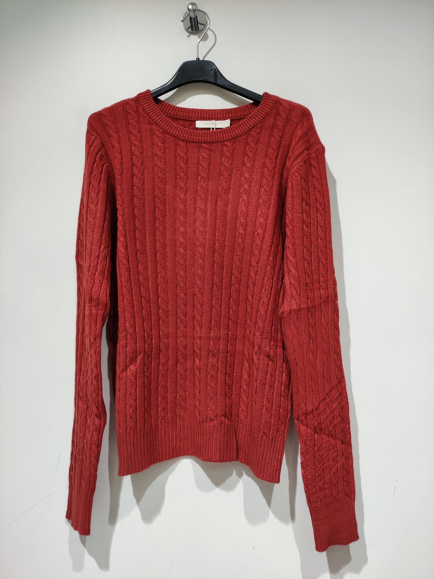 Pull Col Rond en Maille Torsadée Élégante - GO2668811 — visuel 14 — Pomelo