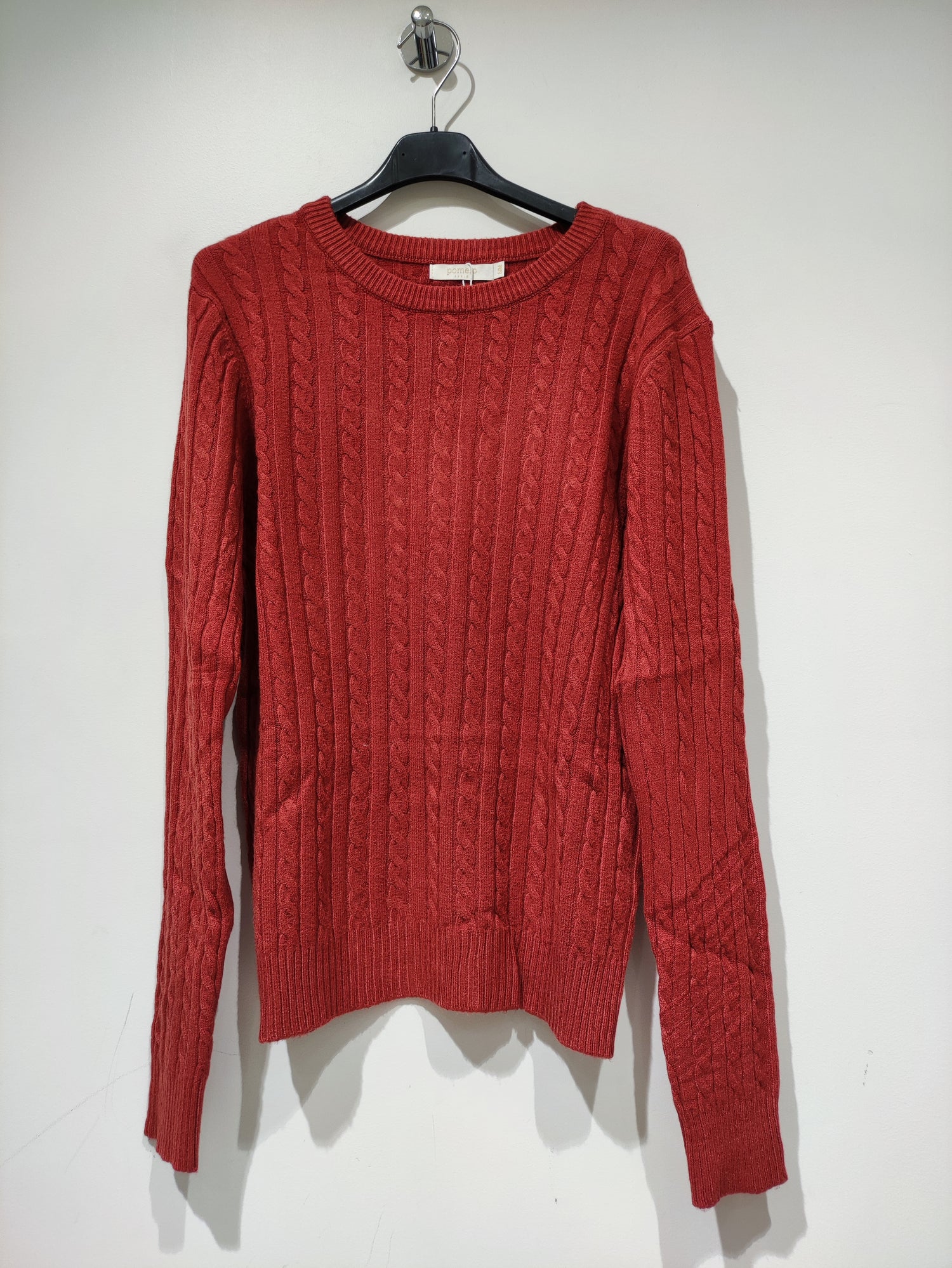 Pull Col Rond en Maille Torsadée Élégante - GO2668811 — visuel 14 — Pomelo