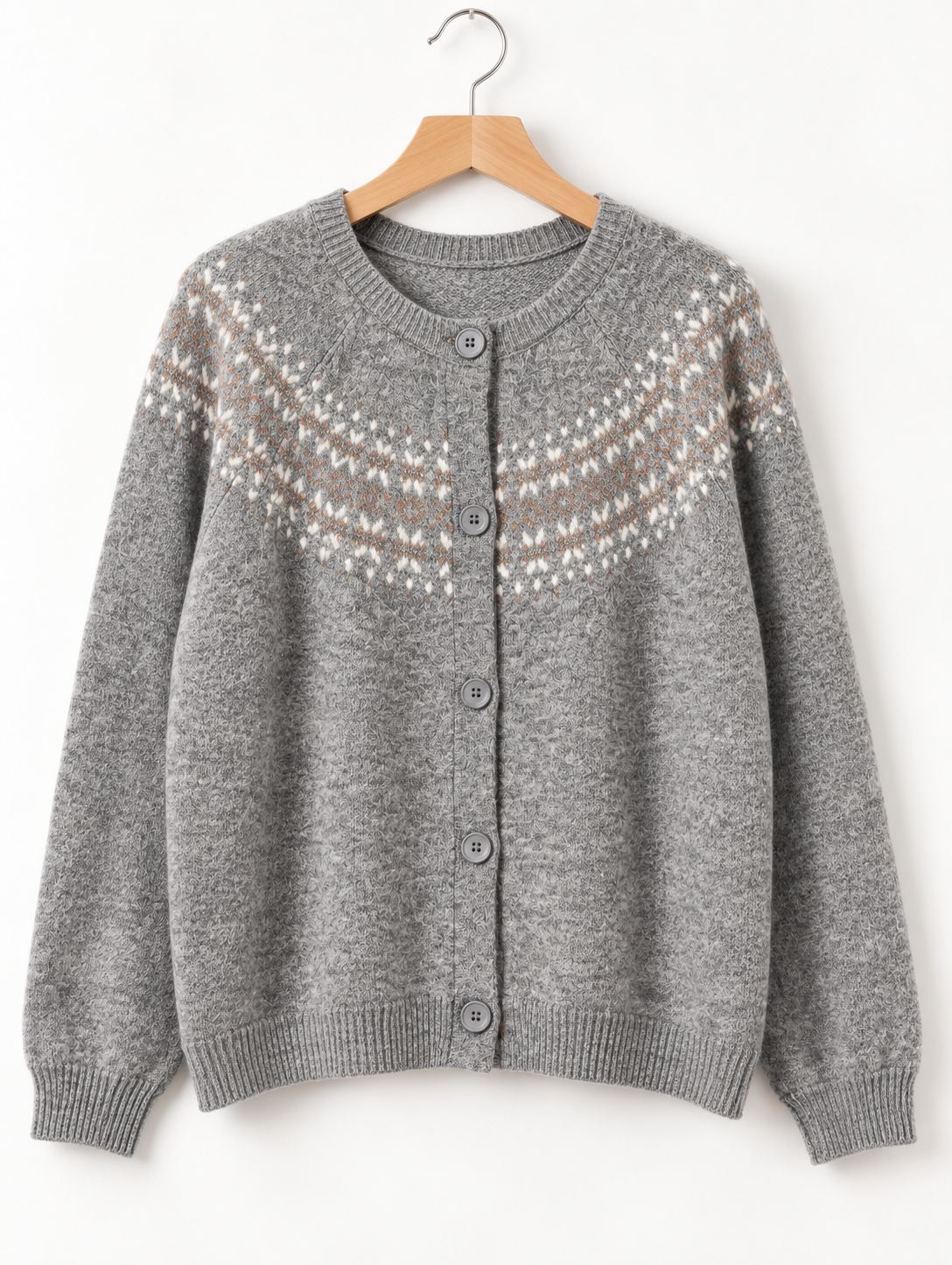 Gilet en maille jacquard VB8008 – Taille unique