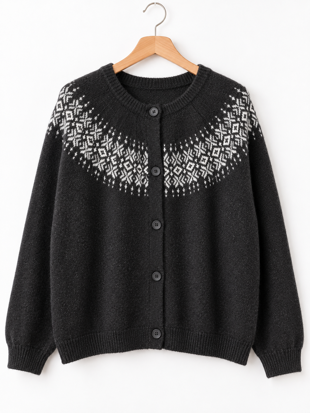 Gilet en maille jacquard VB8008 – Taille unique