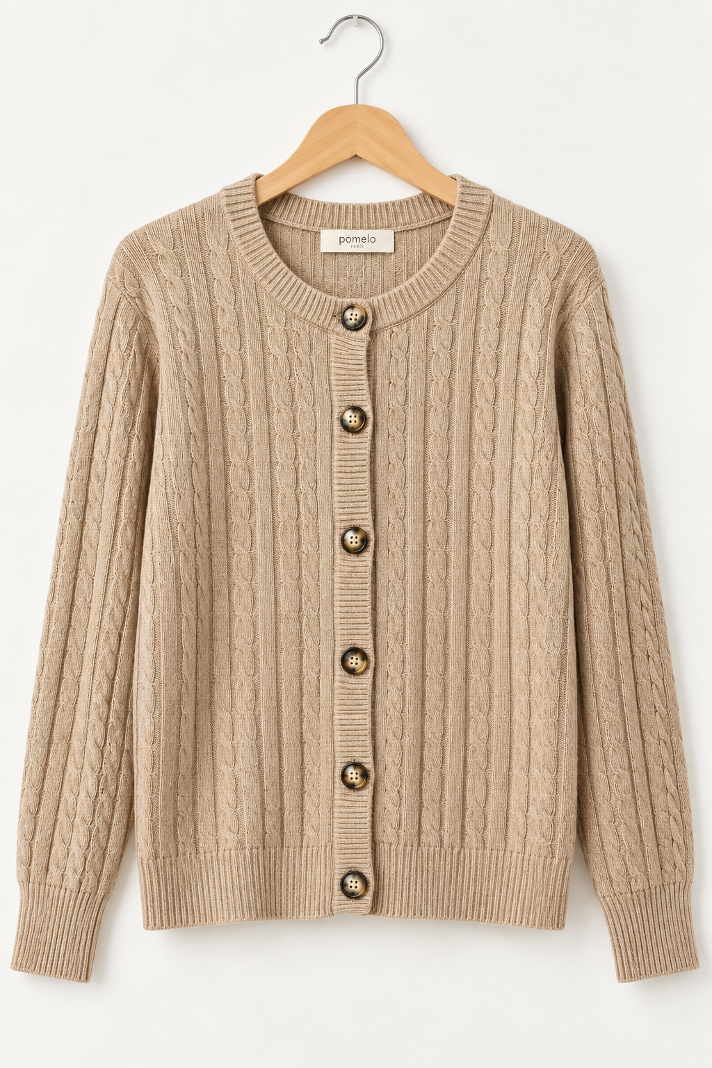 Gilet en maille torsadée 68809
