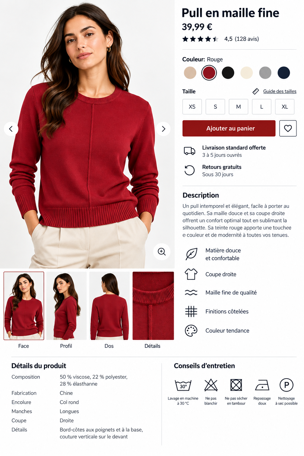 Pull en maille fine – 68807 a
