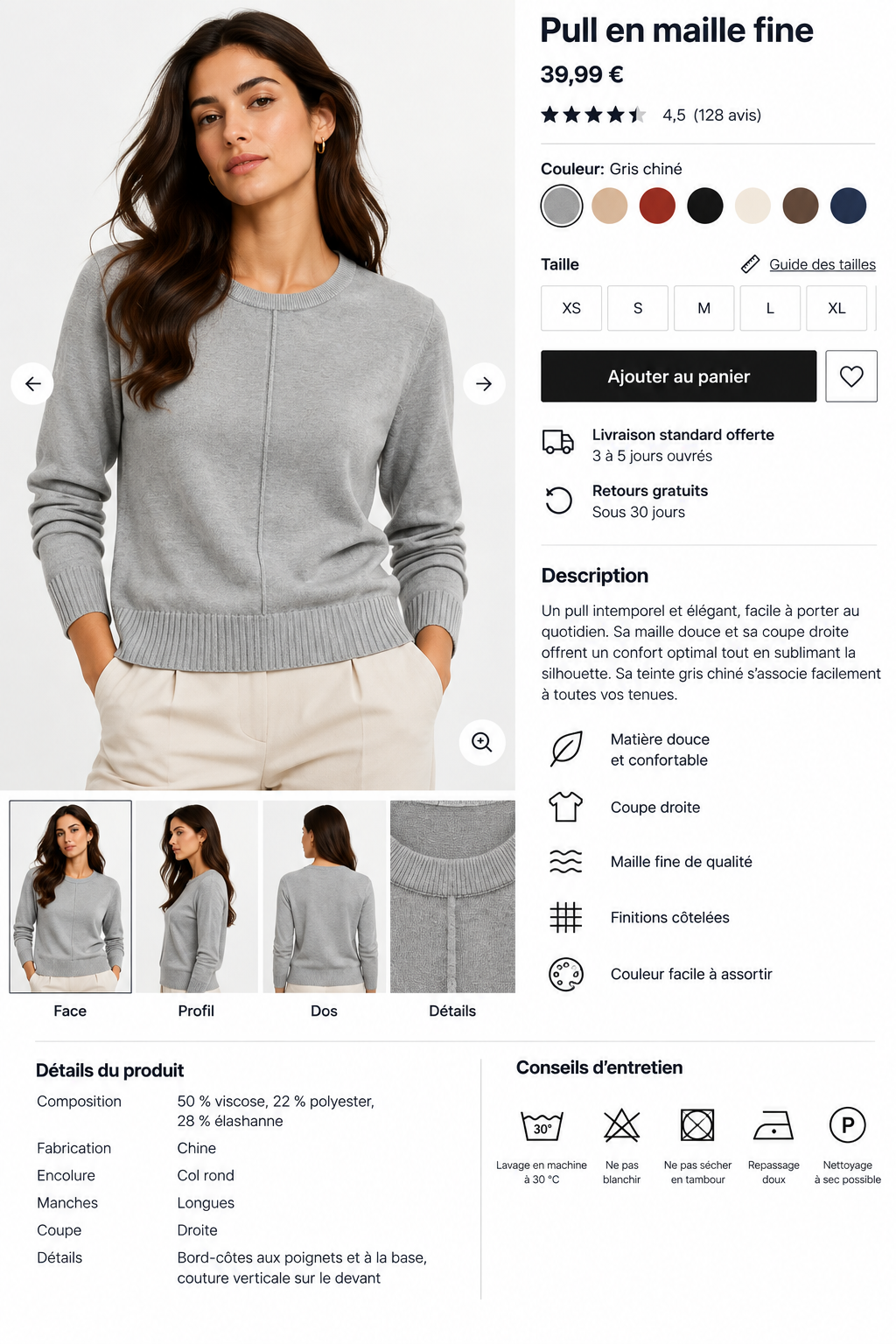 Pull en maille fine – 68807 a