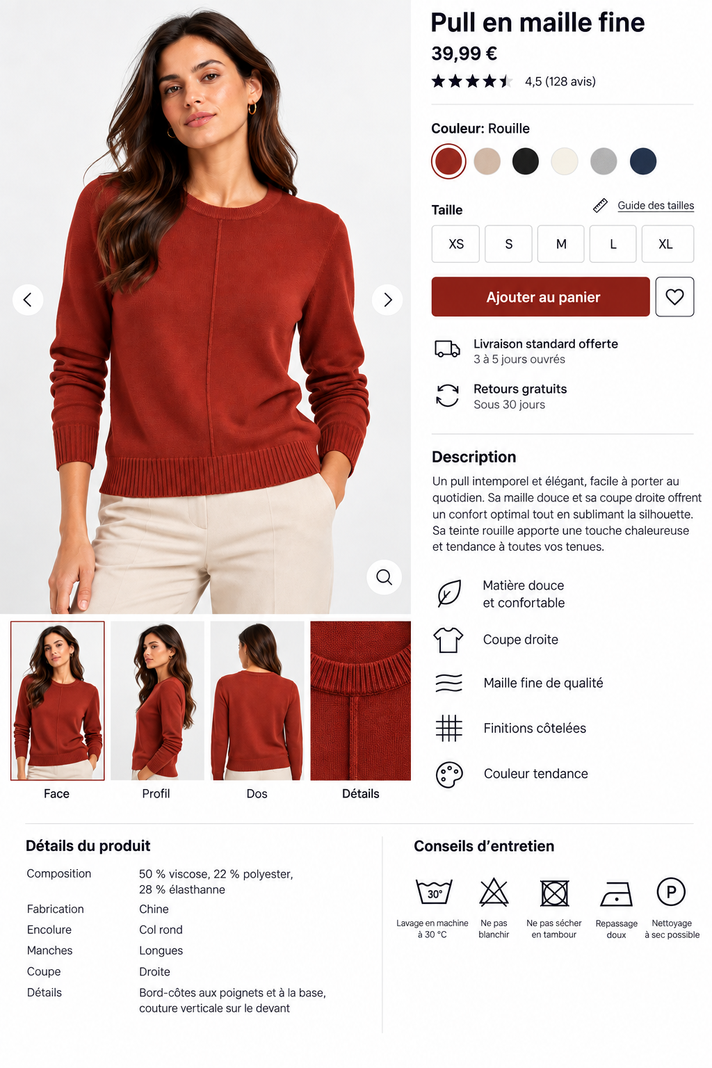 Pull en maille fine – 68807 a