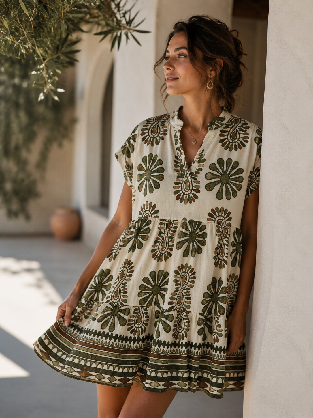 Robe Bohème Chic en Viscose Fluide - L'Échappée 1826
