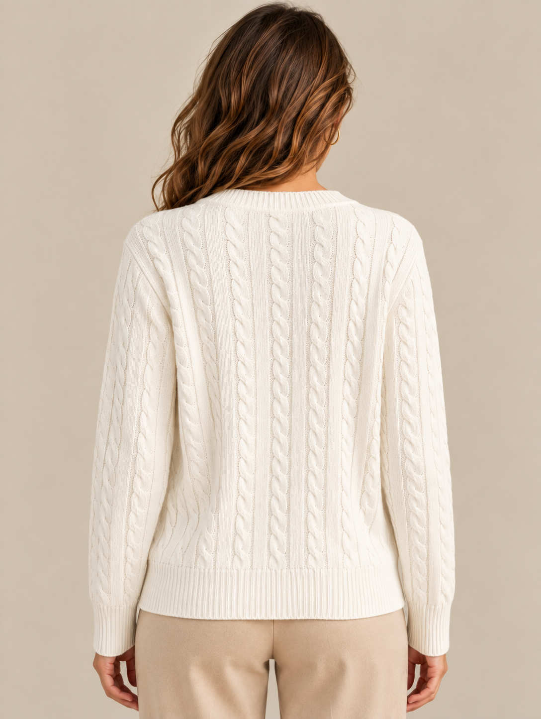 Pull col V torsadé – 68810