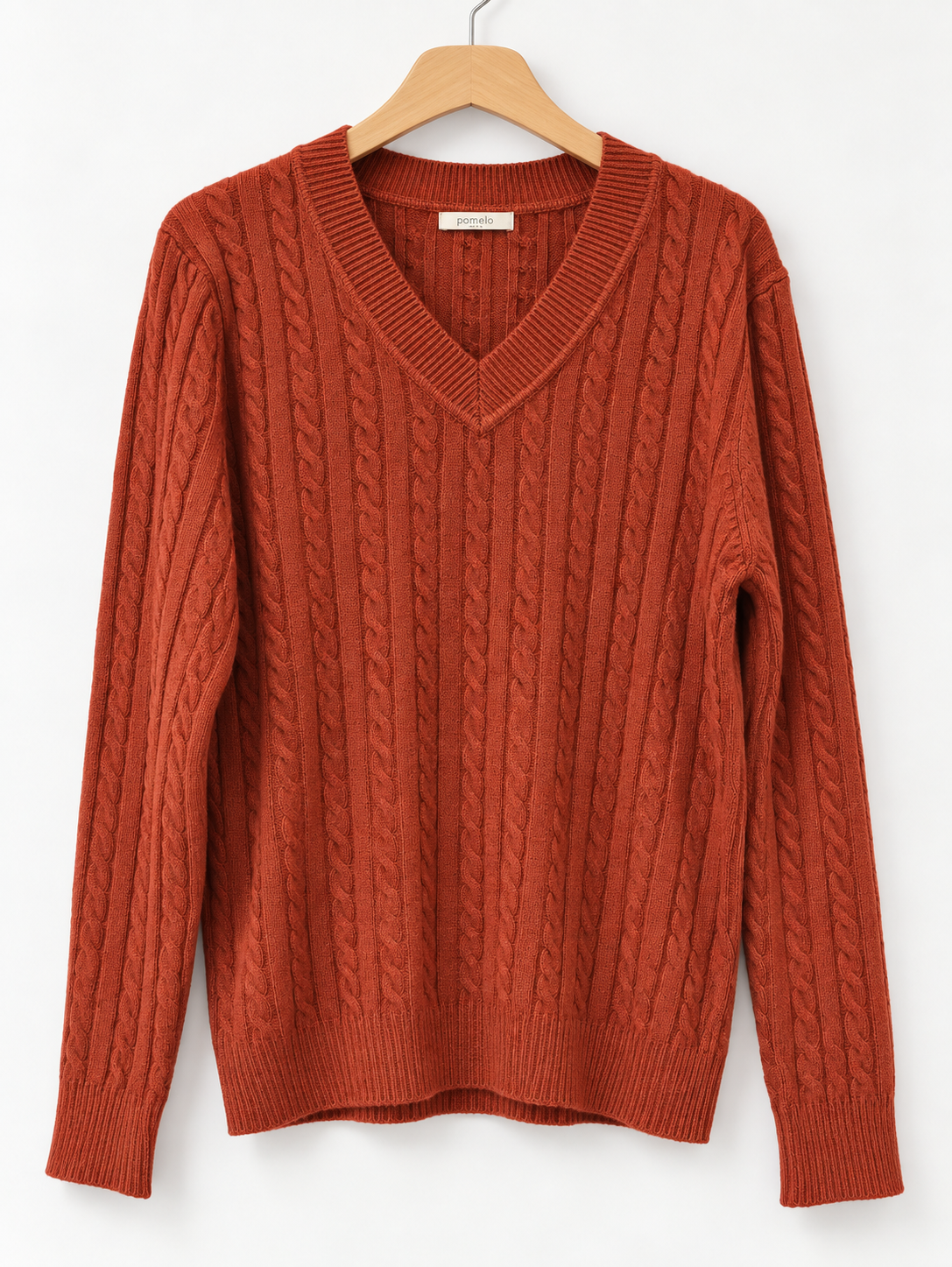 Pull col V torsadé – 68810