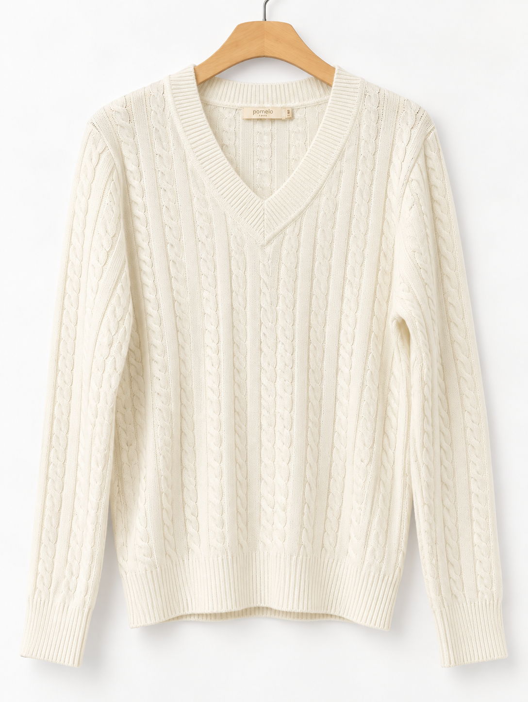 Pull col V torsadé – 68810