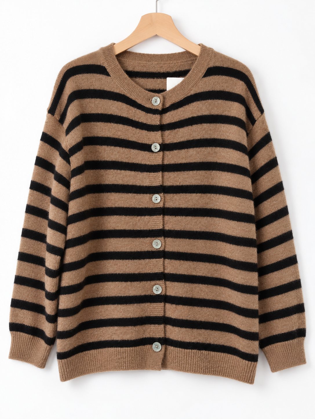 Cardigan rayé en maille douce Rom86350