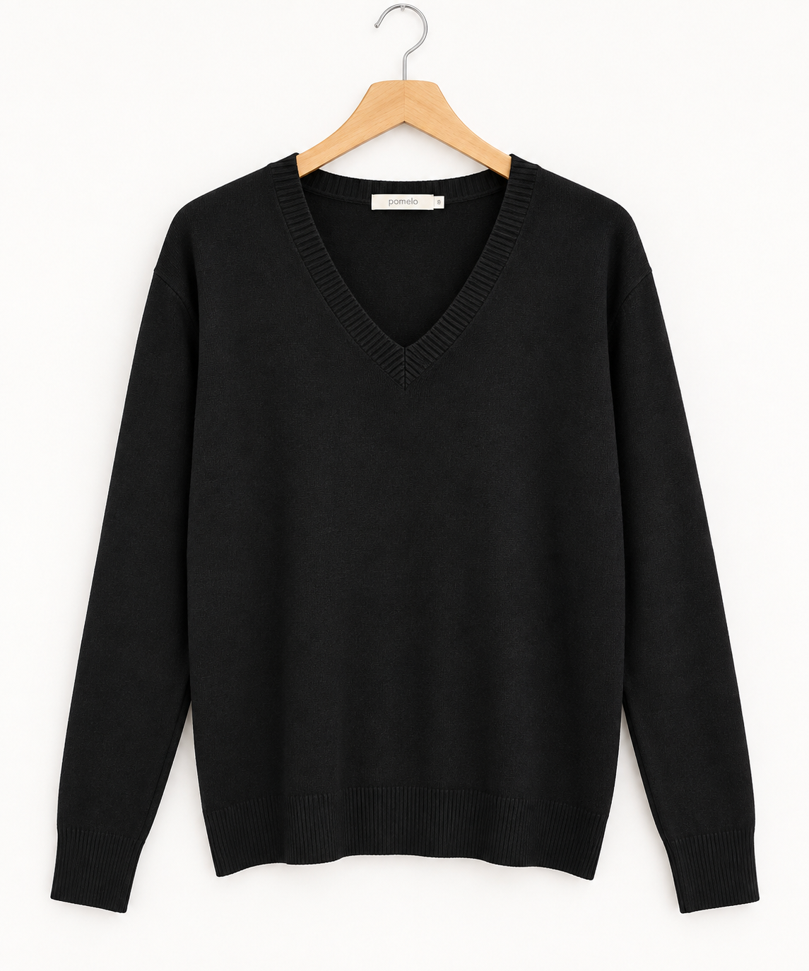 Pull col en V en maille douce - Collection Premium - VB8010