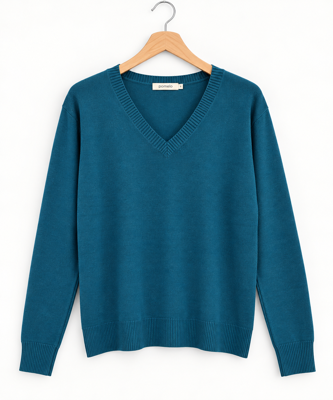 Pull col en V en maille douce - Collection Premium - VB8010