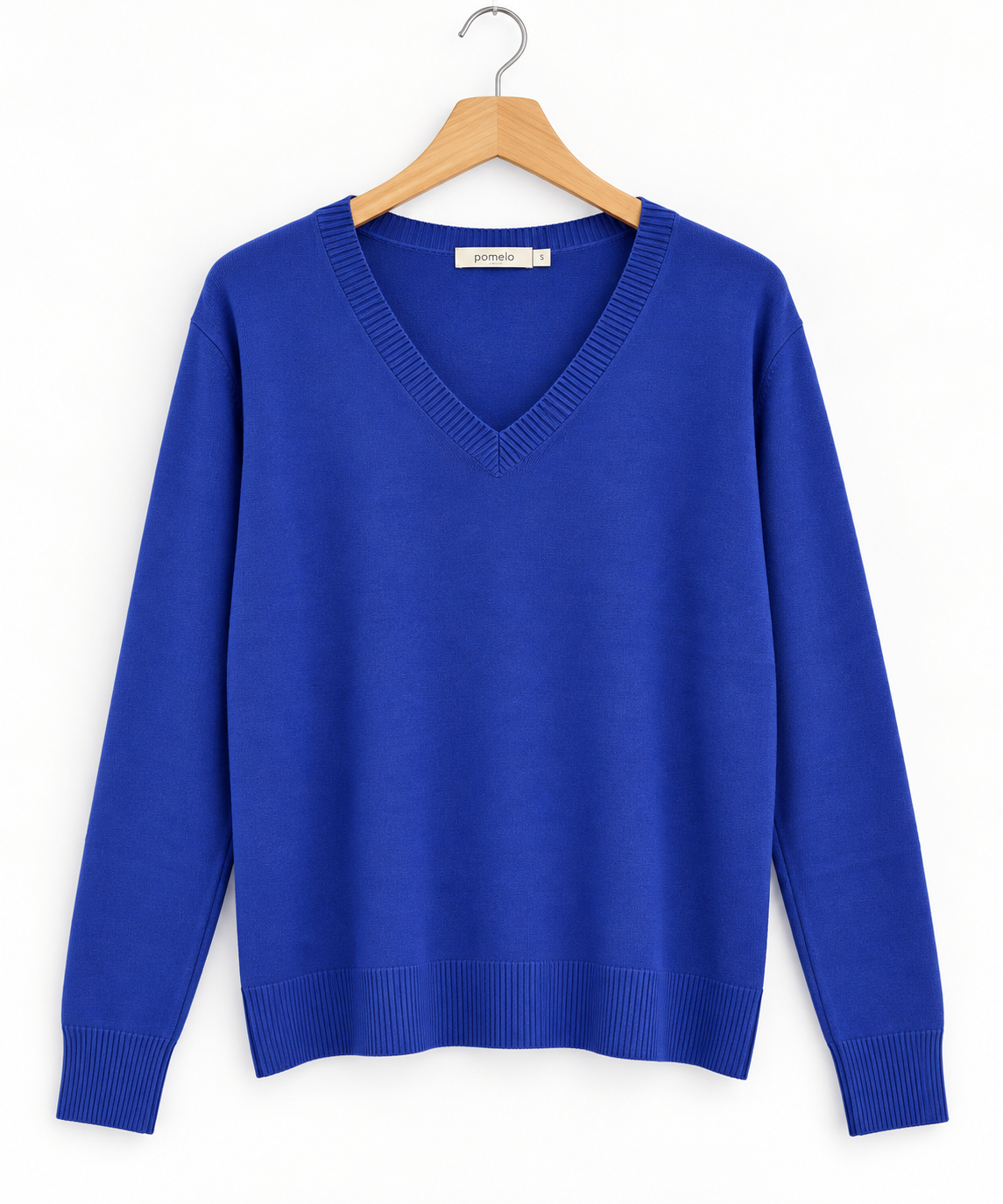 Pull col en V en maille douce - Collection Premium - VB8010