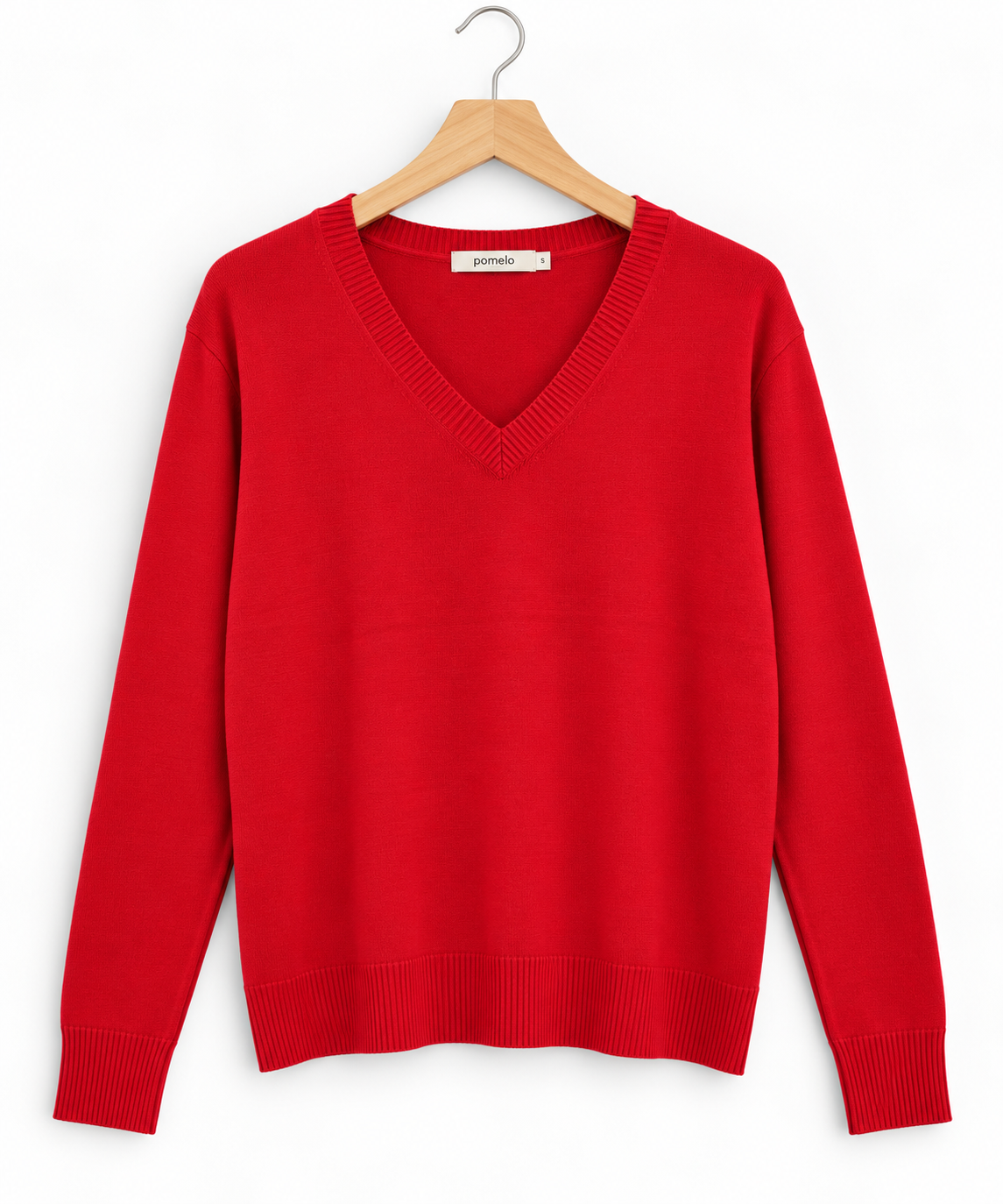 Pull col en V en maille douce - Collection Premium - VB8010