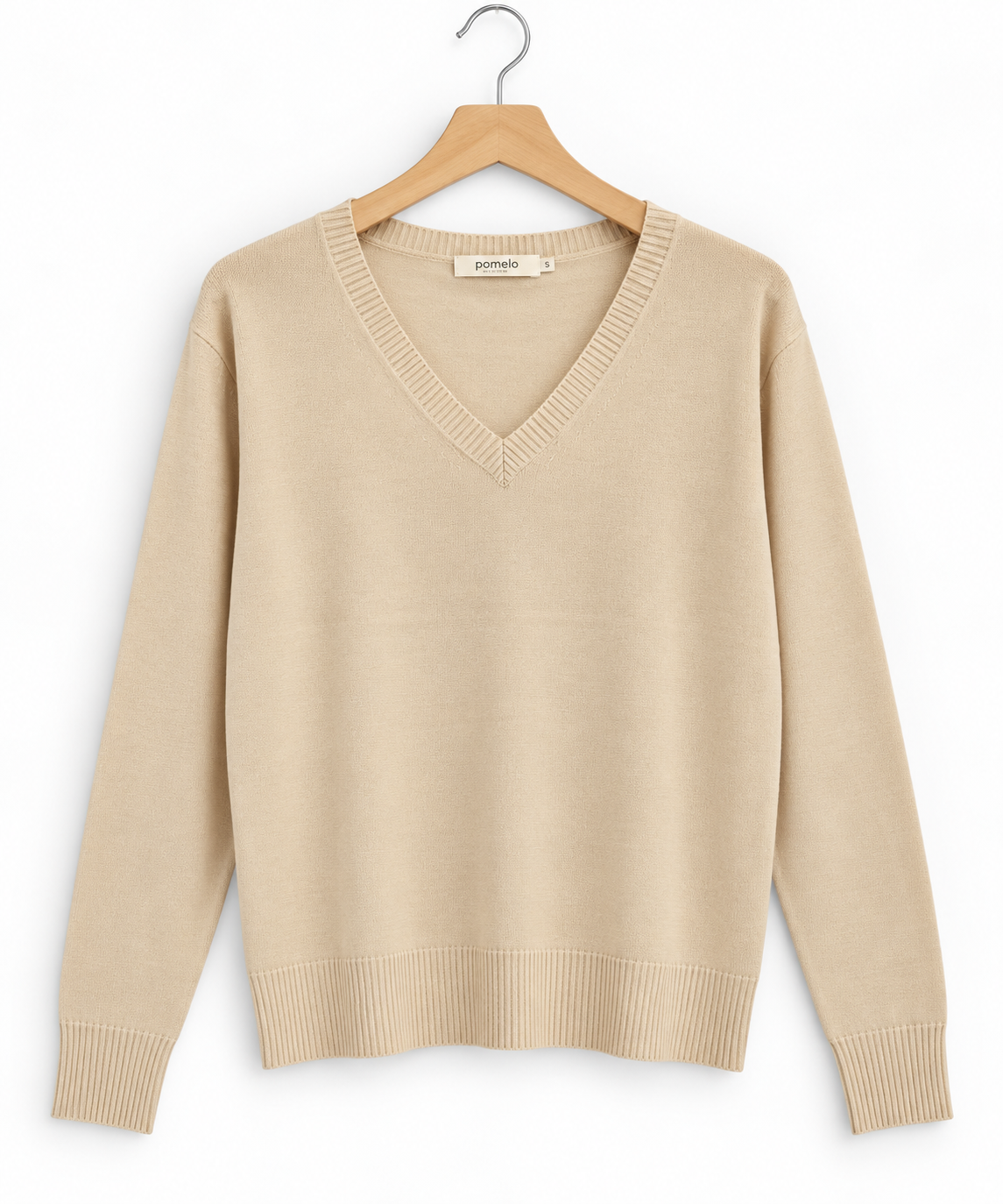 Pull col en V en maille douce - Collection Premium - VB8010