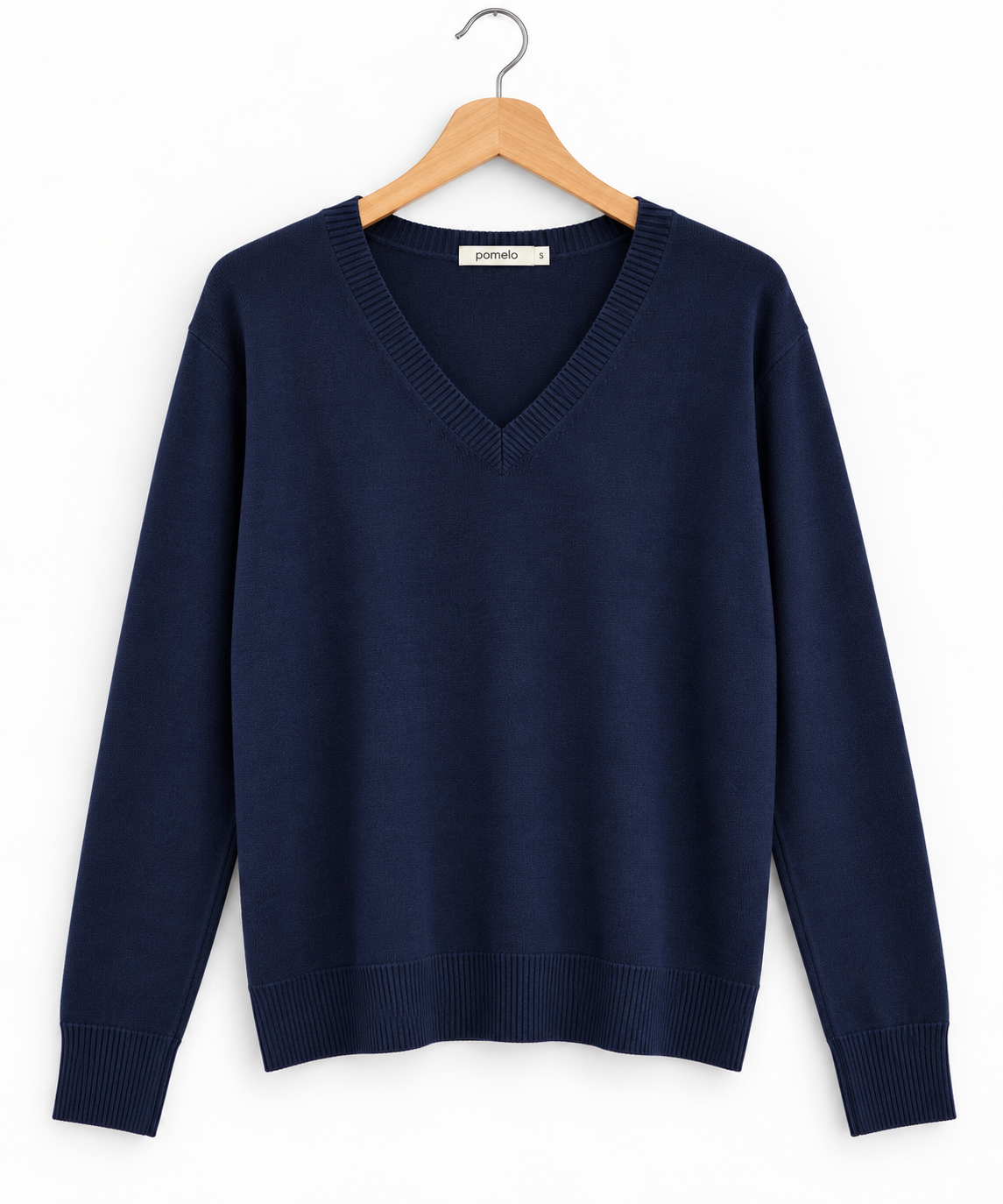 Pull col en V en maille douce - Collection Premium - VB8010