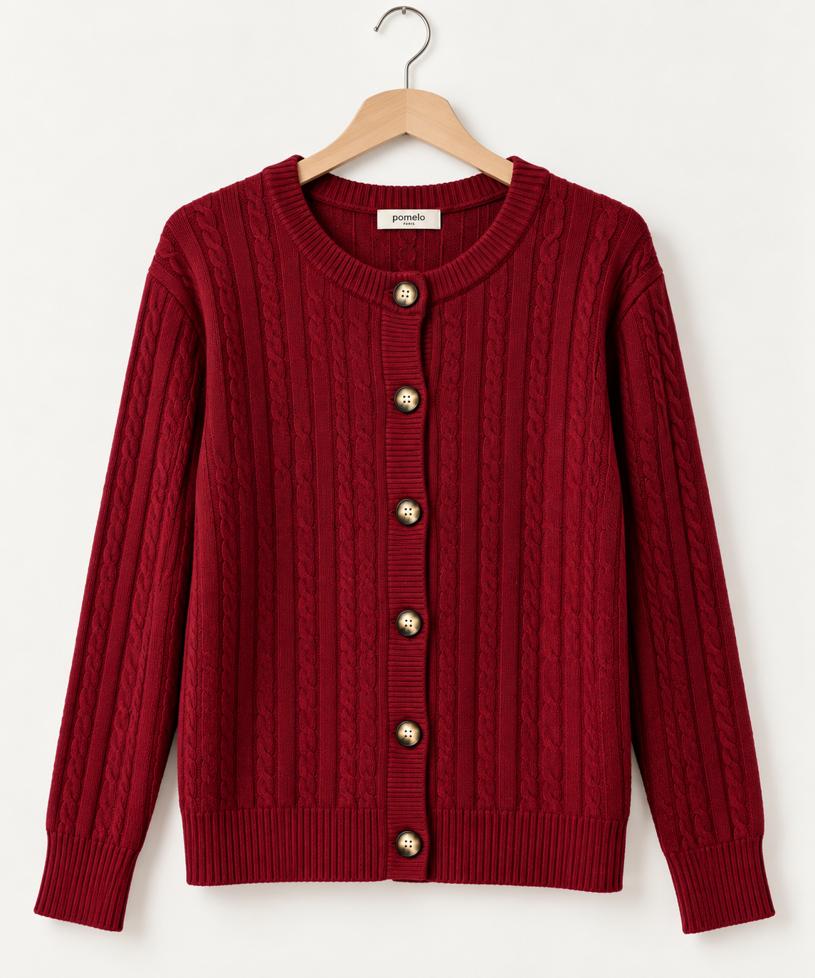 Gilet en maille torsadée 68809