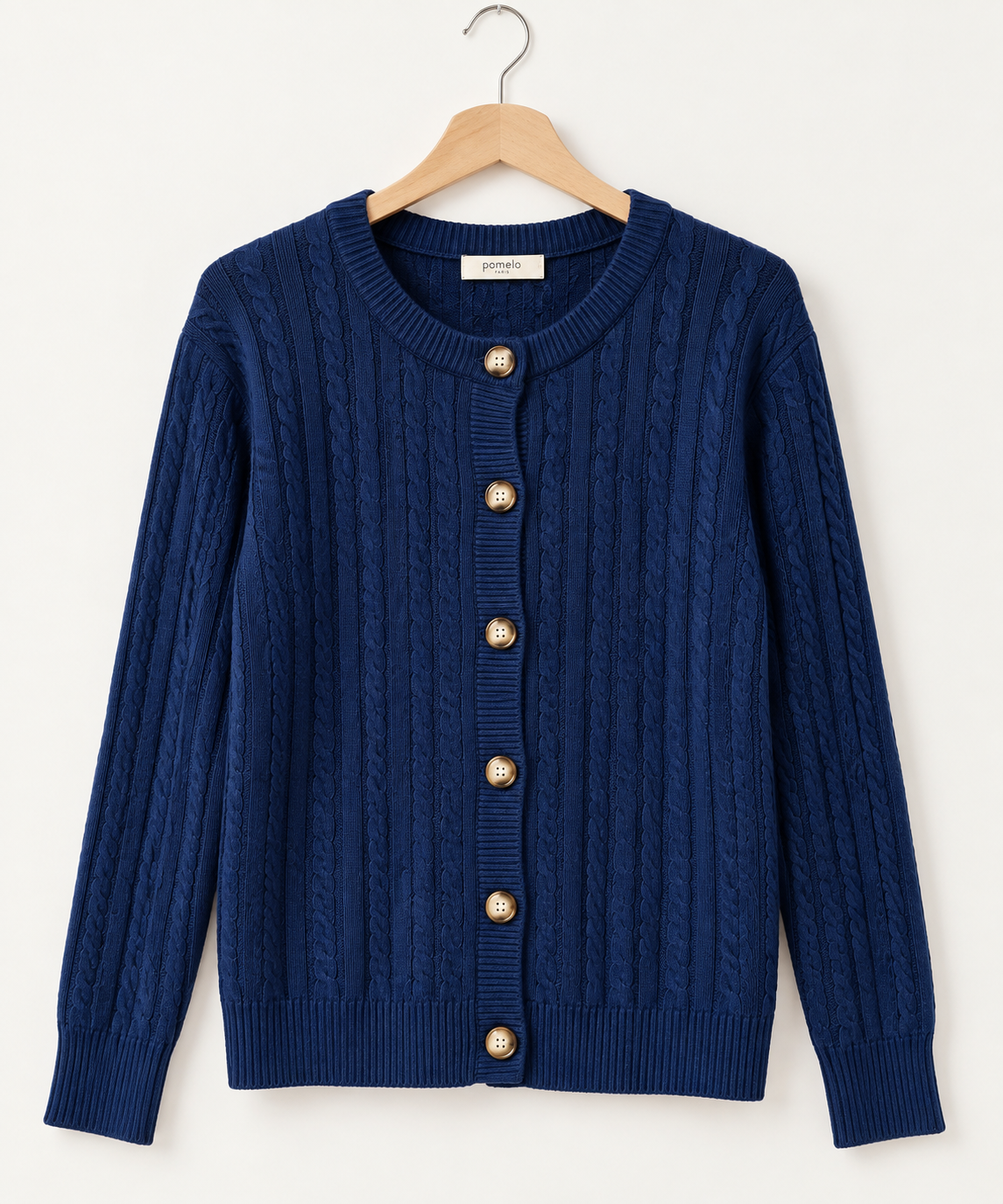 Gilet en maille torsadée 68809