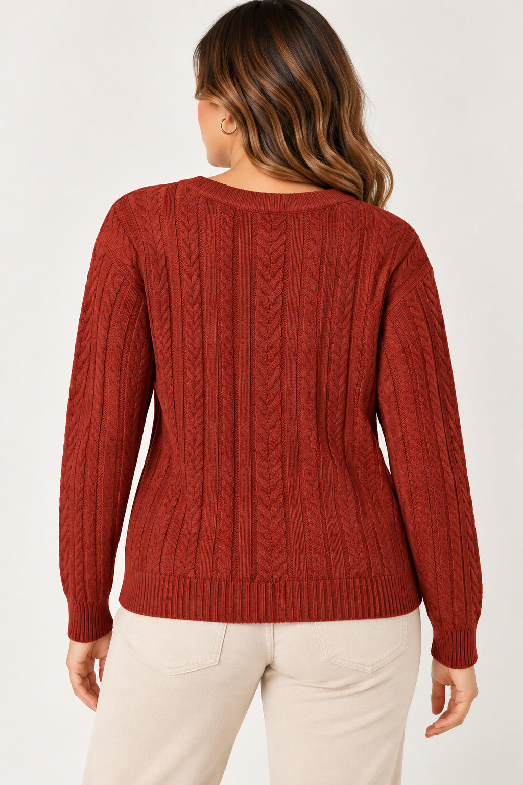 Gilet en maille torsadée 68809