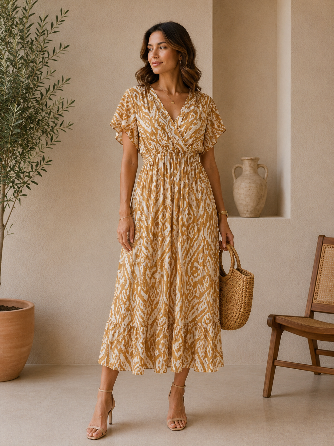 Robe Longue Bohème Chic Imprimée 2602