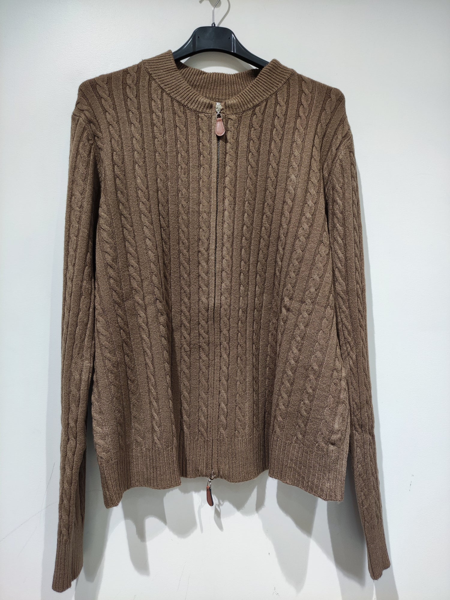 Gilet Zippé en Maille Torsadée Elona - GO2668813 — visuel 16 — Pomelo