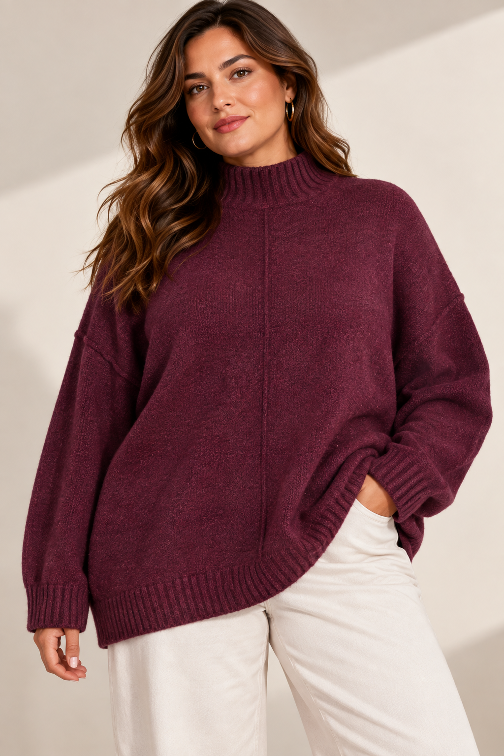 Pull oversize MATHILDA — visuel 6 — POMELO PARIS