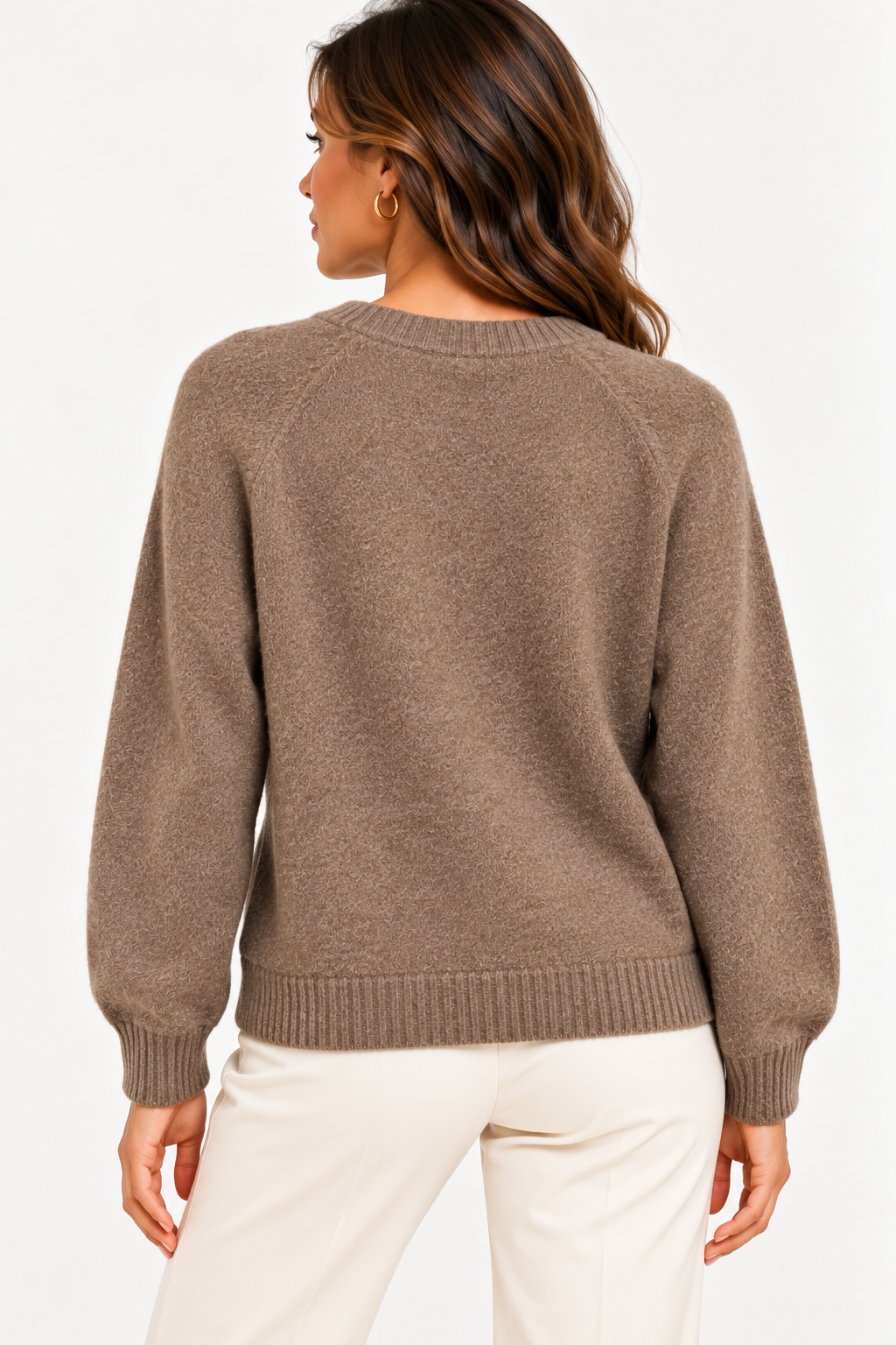 Pull col rond en maille douce Vb8008