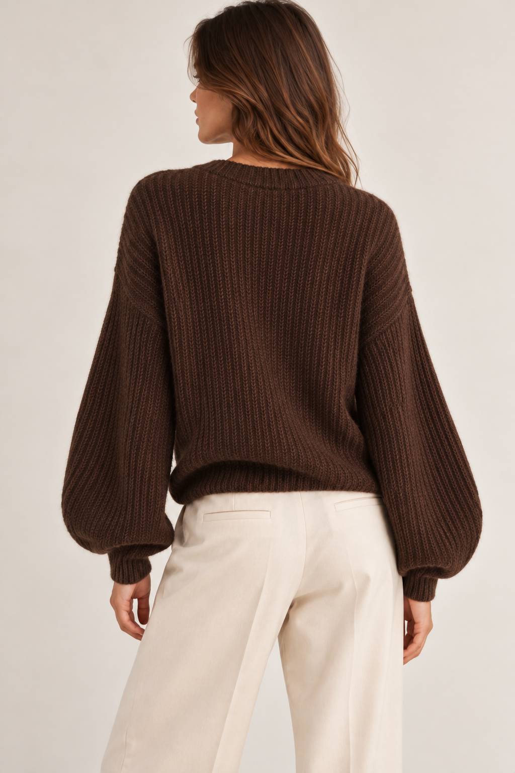 Pull en maille côtelée douce italienne - It2682130