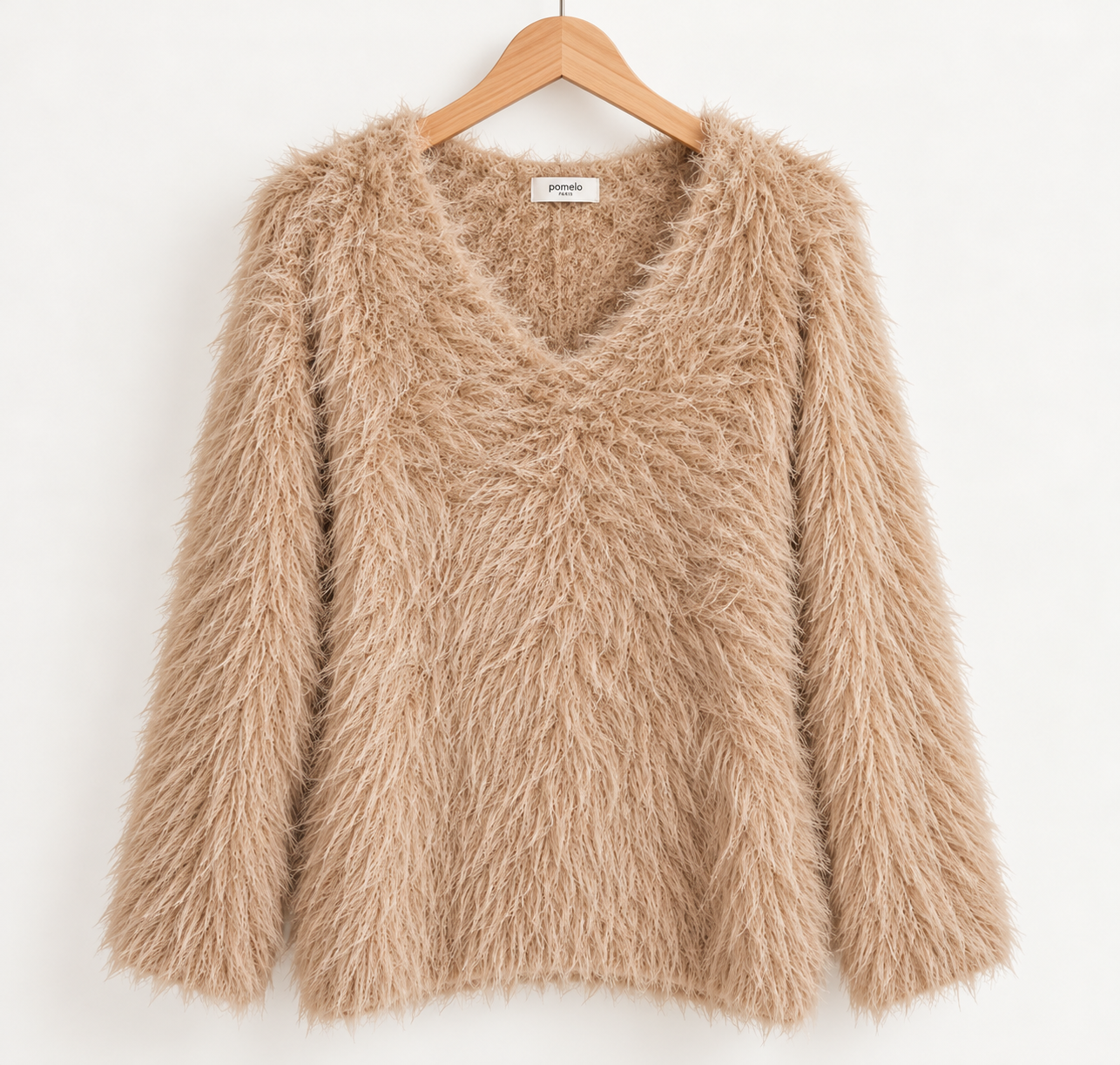 Pull poilu femme 8603 – Douceur & tendance