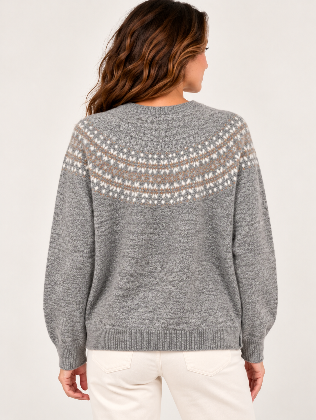 Gilet en maille jacquard VB8008 – Taille unique