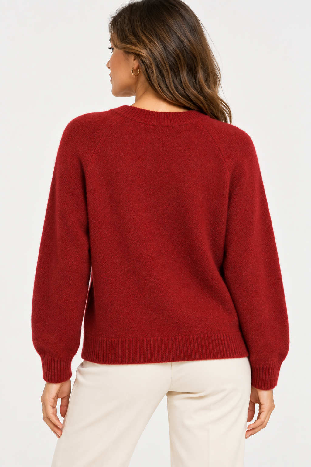 Pull col rond en maille douce Vb8008