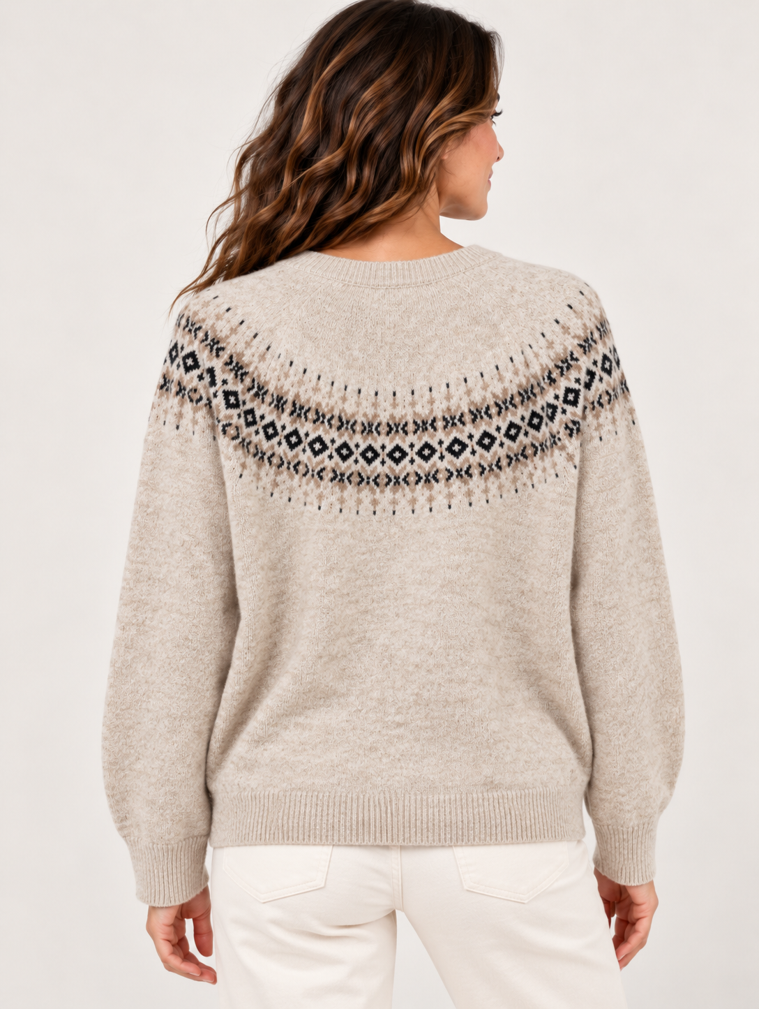 Gilet en maille jacquard VB8008 – Taille unique