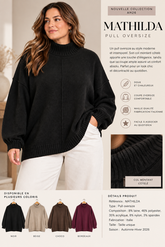 Pull oversize MATHILDA — POMELO PARIS