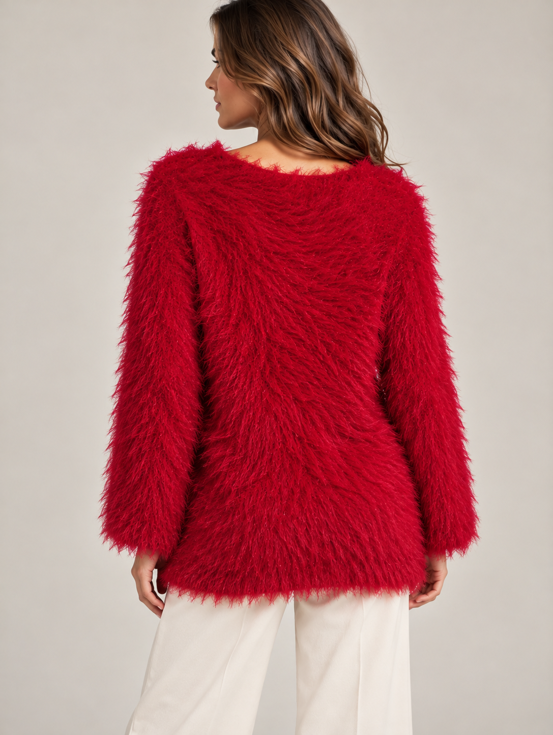 Pull poilu femme 8603 – Douceur & tendance