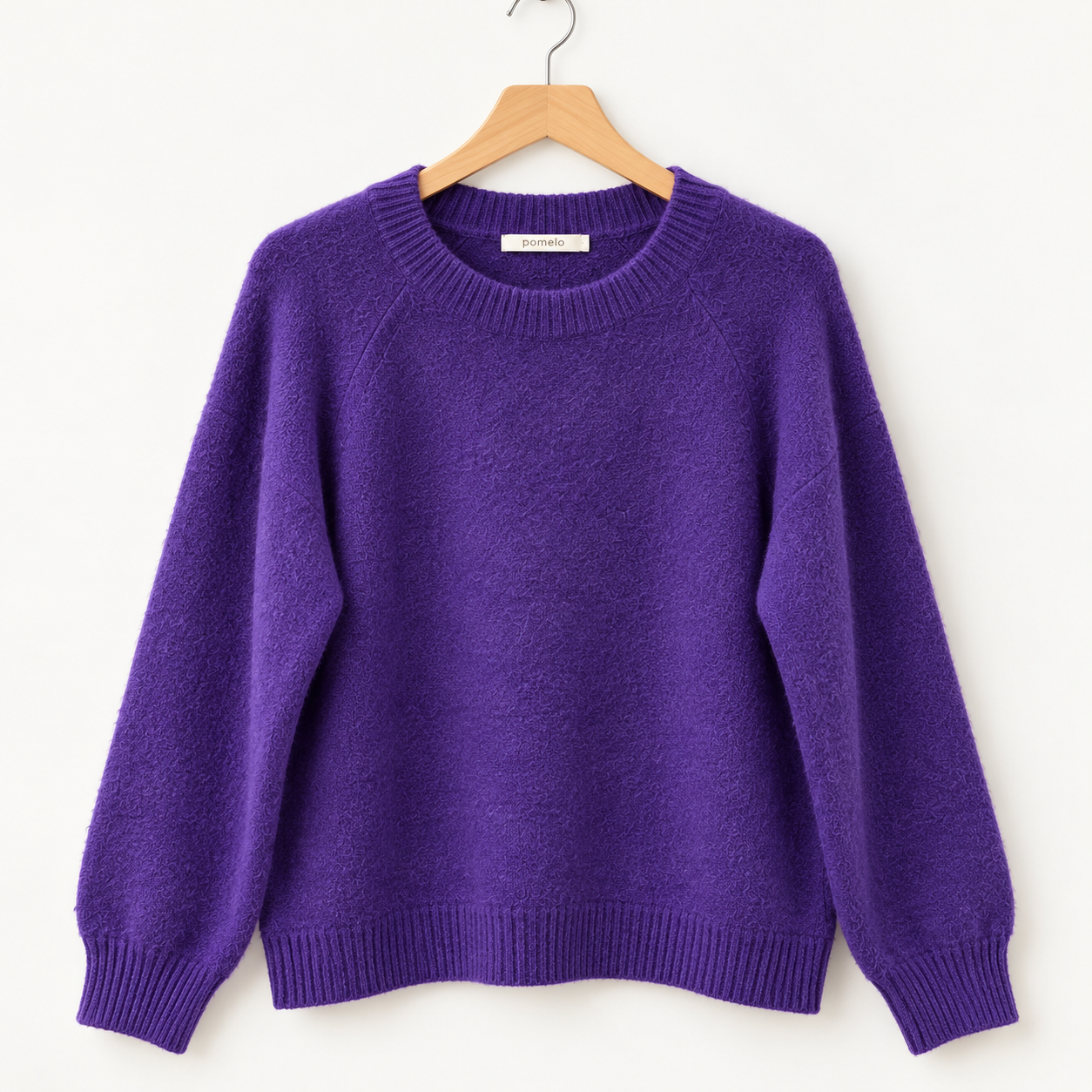 Pull col rond en maille douce Vb8008