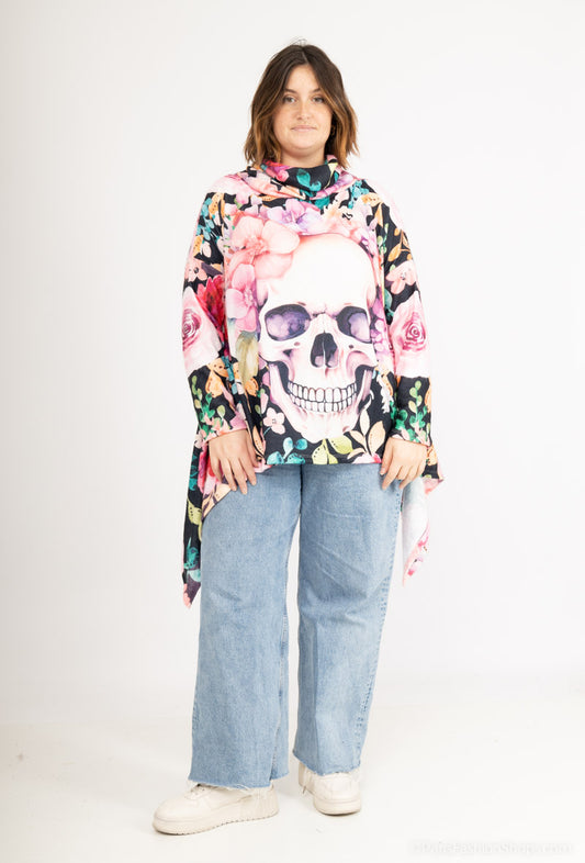 Anna skull et fleur 1