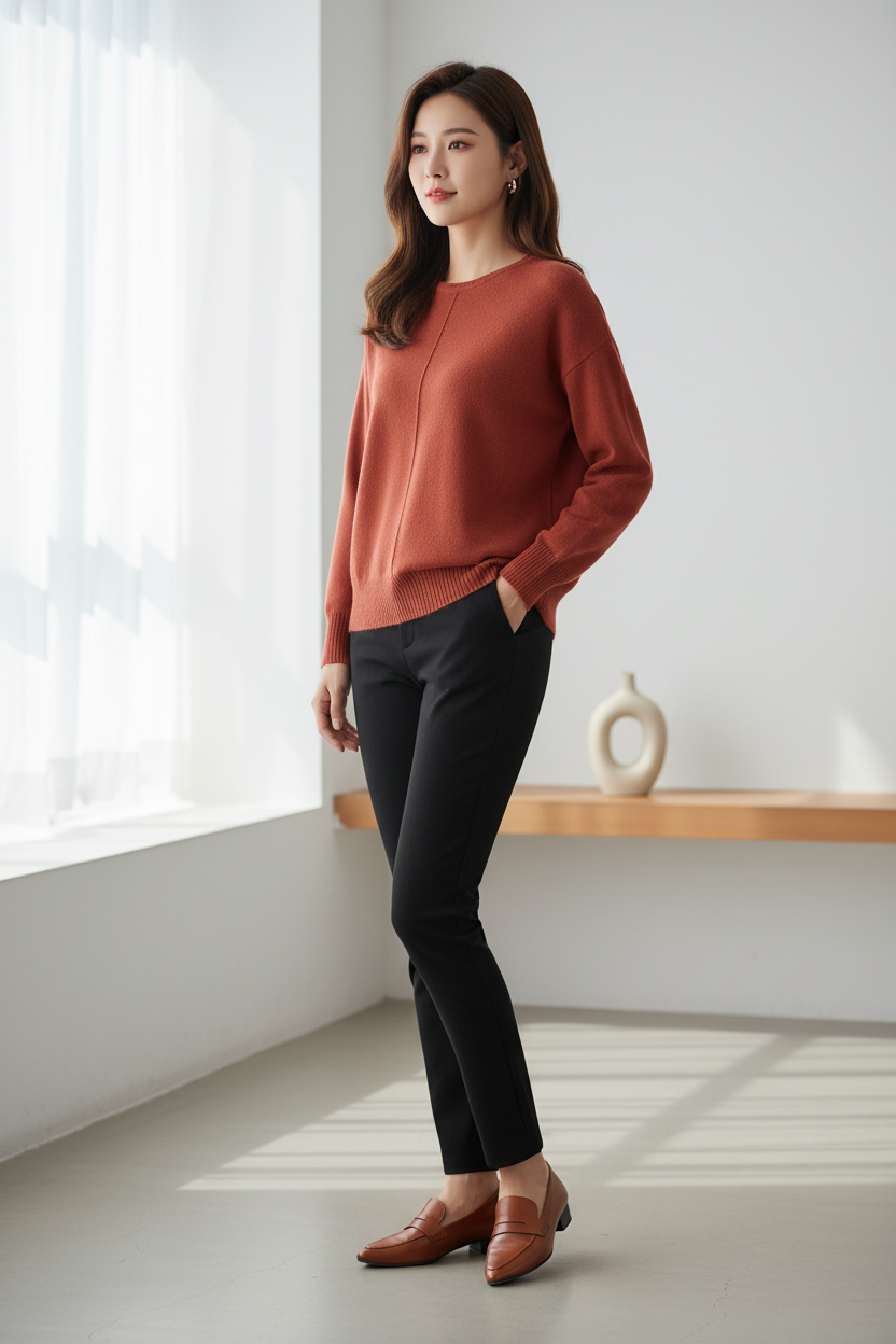 Pull en maille douce élégant et raffiné - VB8006 — visuel 5 — Pomelo