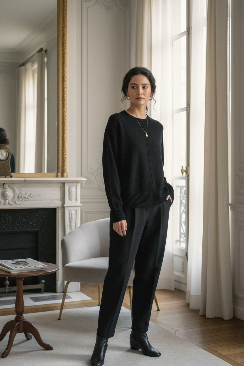 Pull en maille douce élégant et raffiné - VB8006 — visuel 4 — Pomelo