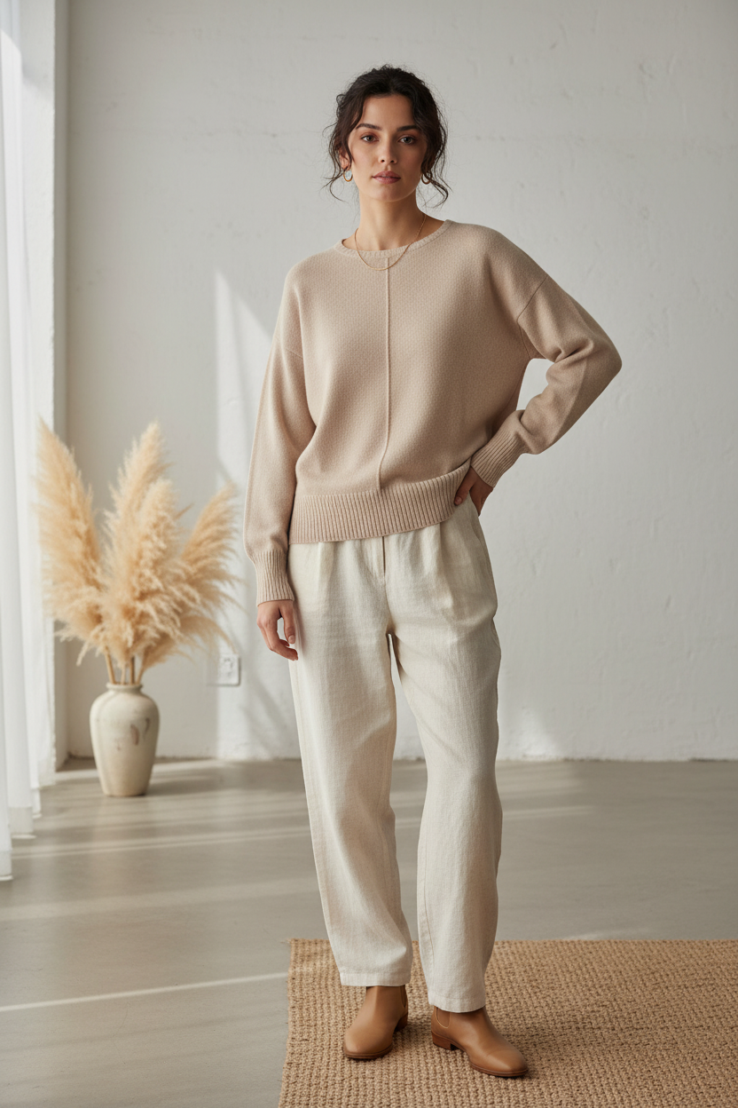 Pull en maille douce élégant et raffiné - VB8006 — visuel 7 — Pomelo