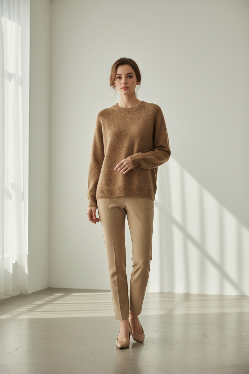Pull en maille douce élégant - Pomelo - VB8008