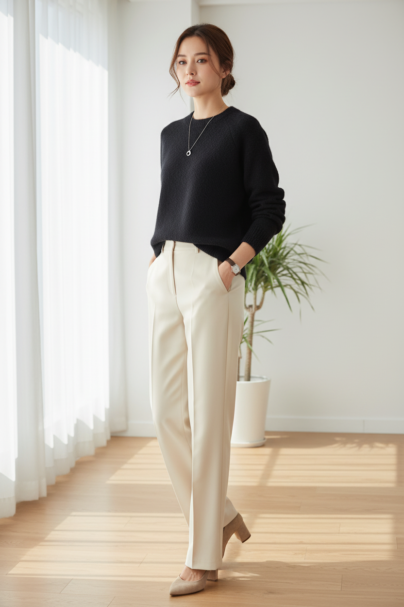 Pull en maille douce élégant - Pomelo - VB8008 — visuel 3