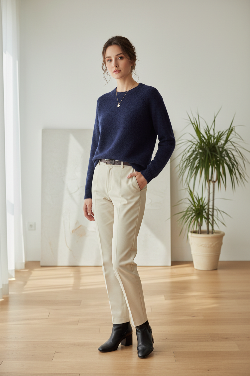 Pull en maille douce élégant - Pomelo - VB8008 — visuel 6